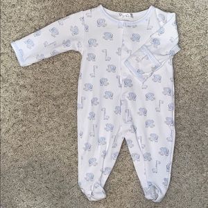 Kissy kissy footed pajamas